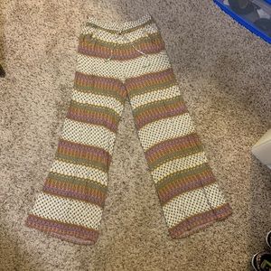 Striped, patterned, boho pants